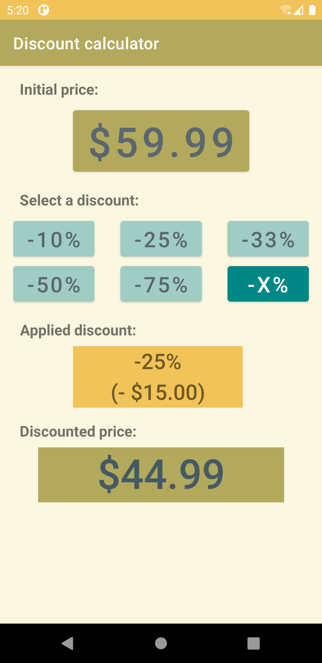 calculator screenshot